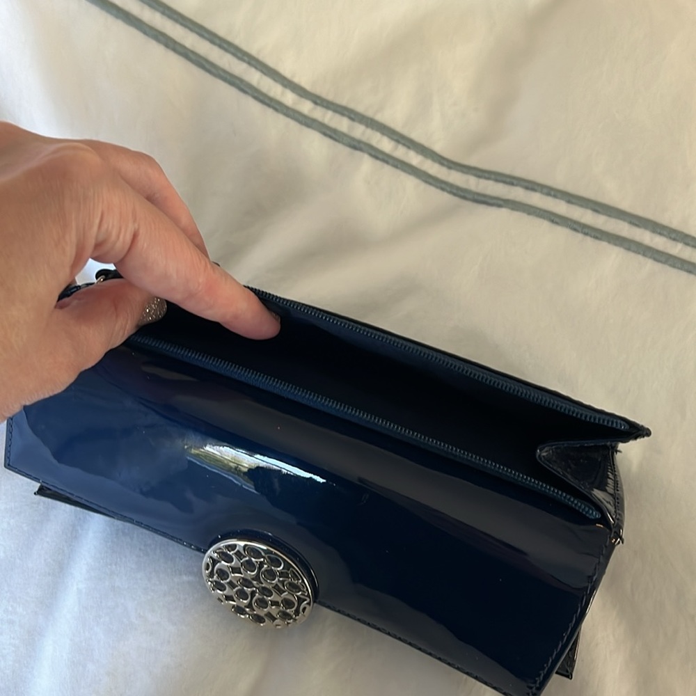 Coach Blue Patent Leather wallet - Picture 4 of 4